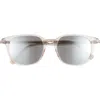 Dior Blacksuit S12i 52mm Oval Sunglasses In Transparent