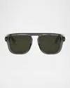 Dior Blacksuit S15i 45c0 Grigio Sunglasses In Greyothergreen