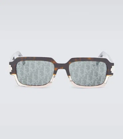 Dior Blacksuit S1i Rectangular Sunglasses In Multicoloured