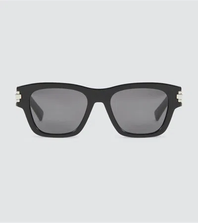 Dior Blacksuit Xl S2u Sunglasses In Shiny Black / Smoke