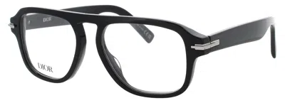 Dior Blacksuito Eyeglasses 53-16-145, Acetate, Men In 001 - Shiny Black / Demo