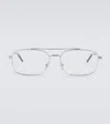Dior Aviator Glasses In Silver