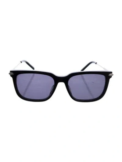 Pre-owned Dior Blacksuito S12i Square Sunglasses In Black
