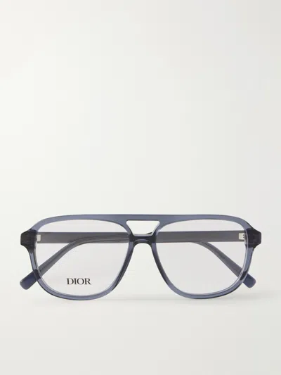 Dior Botanicao A1i Aviator-style Acetate Optical Glasses In Blue