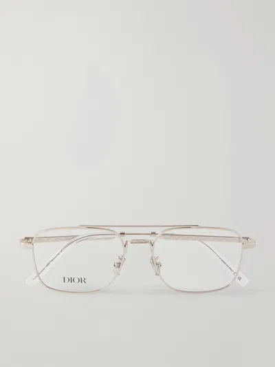 Dior Botanica0 N1u Aviator-style Silver-tone Glasses