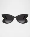 Dior Butterfly S1i Rectangular Sunglasses In Blue