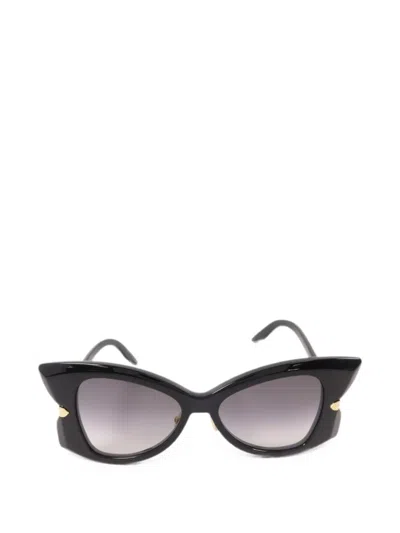 Pre-owned Dior Butterfly Sunglasses In Black