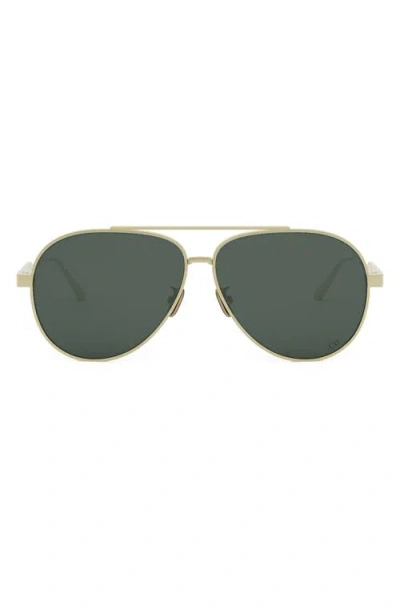 Dior Eyewear Cannage A1u Aviator Sunglasses In Gold