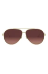 Dior Eyewear Cannage A1u Pilot Frame Sunglasses In Gold