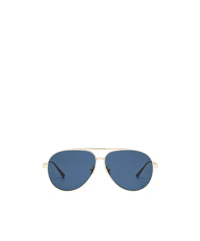 Dior Cannage A1u Sunglasses In Gold/blue
