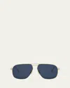 Dior Cannage A3u Aviator Sunglasses In 10v - Yellow