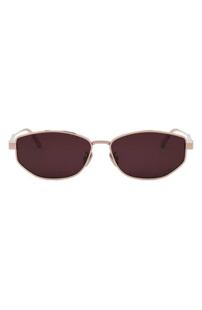 Dior 'cannage B1u 57mm Oval Sunglasses