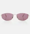 Dior Cannage B1u Rectangular Sunglasses In Pink