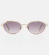 Dior Cannage Oval Sunglasses