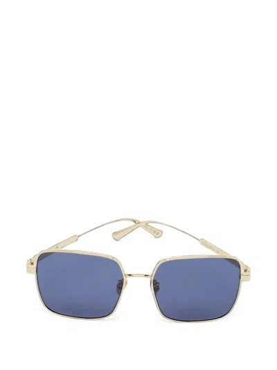 Pre-owned Dior Cannage S1u Square Sunglasses In Gold