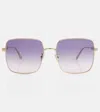 Dior Cannage S1u Square Sunglasses In Multicoloured