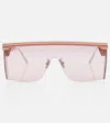 Dior Club M1u Flat-brow Sunglasses In Pink
