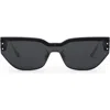 Dior 'club M3u Mask Sunglasses In Grey/smoke