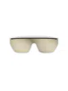 Dior Club M7u Sunglasses In White Gold Mirror