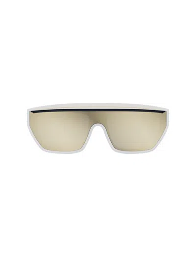 Dior Club M7u Sunglasses In White Gold Mirror