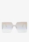 Dior Club Shield Sunglasses In Gold