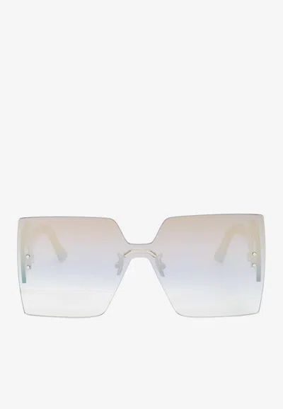 Dior Club Shield Sunglasses In Gold