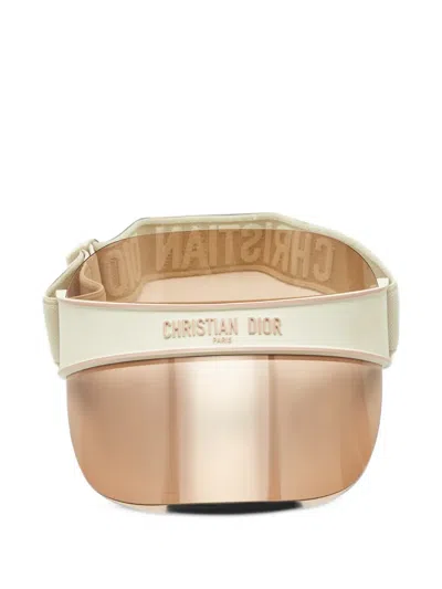 Pre-owned Dior Club V1u Visor In Neutrals