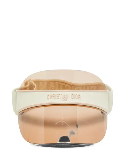 Pre-owned Dior Club1 Visor In Neutrals