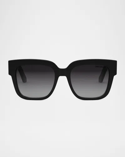 Dior Esille S1i Sunglasses In Black/smoke Grad