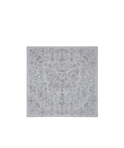 Dior Esque Butterfly 90 Square Scarf In Gray