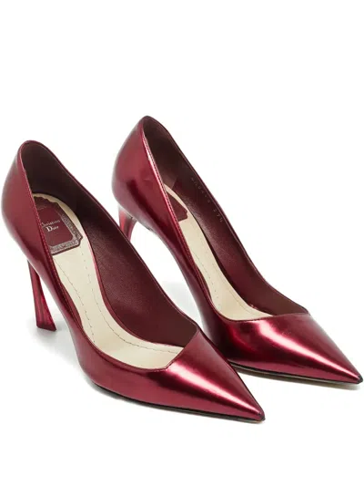Pre-owned Dior Essence Pointed Pumps In Red