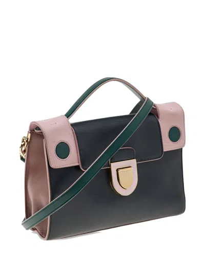 Pre-owned Dior Ever Leather Shoulder Bag In Black