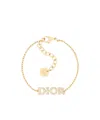 Dior Women Evolution Metal Bracelet With Gold Finishes In Gold
