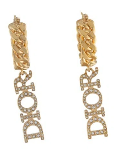 Pre-owned Dior Dio(r)evolution Hoop Earrings In Multi
