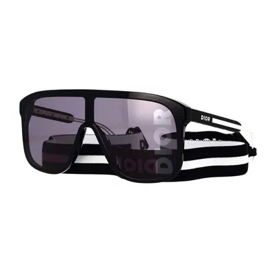 Dior Fast Mini Mirror Sunglasses In Black