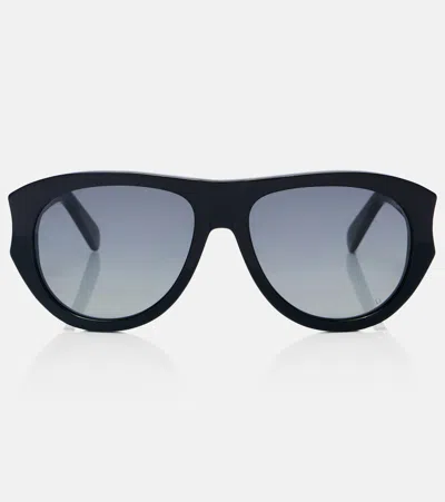 Dior Glow A1i Aviator Sunglasses In Black