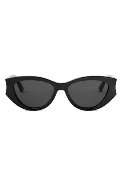 Dior 'glow B1i 53mm Cat Eye Sunglasses In Black