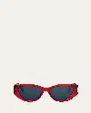 Dior Glow B1i Sunglasses In Shiny Black Smoke