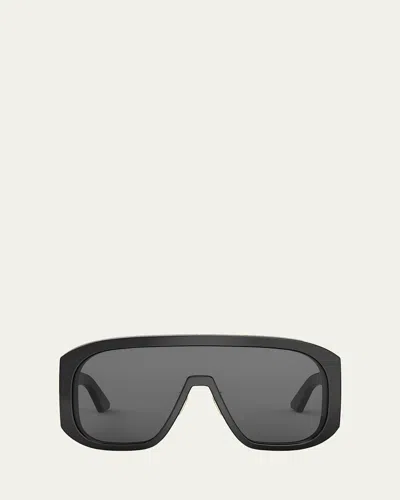 Dior Graphique M2u Shield Sunglasses In Gray
