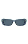 Dior The Highlight 53mm Rectangular Sunglasses In Blue