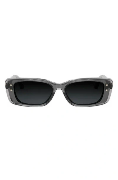 Dior ‘highlight S2i 53mm Rectangular Sunglasses In Grey/ Other / Gradient Smoke