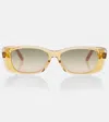 Dior Highlight S2i Rectangular Sunglasses In Yellow