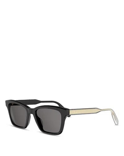 Dior Ibbon Cat Eye Sunglasses, 53mm In Black