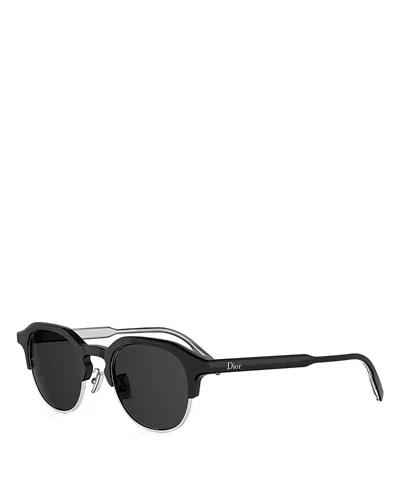 Dior Ibbon Geometric Sunglasses, 51mm In Black