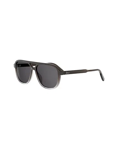Dior Ibbon Pilot Sunglasses, 56mm In Black