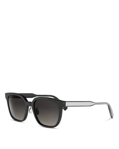 Dior Ibbon Square Sunglasses, 56mm In Black