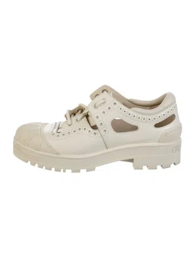 Pre-owned Dior Iron Sneakers In Neutral