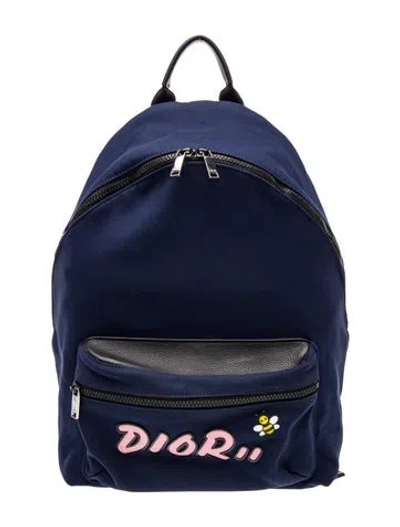 Pre-owned Dior Issimo Backpack In Blue