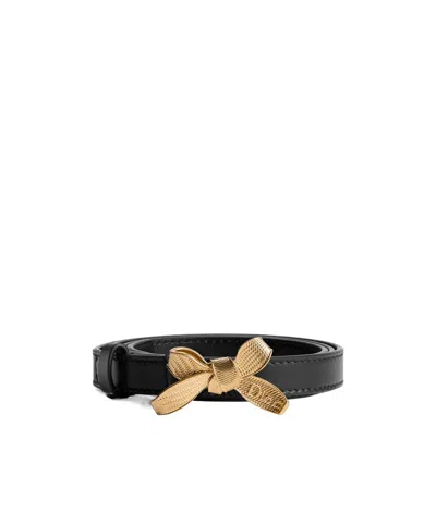 Dior Issimo Bow Belt In Black