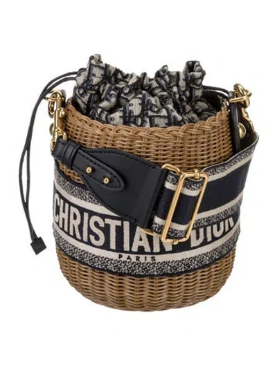 Pre-owned Dior Issimo Bucket Bag In Brown